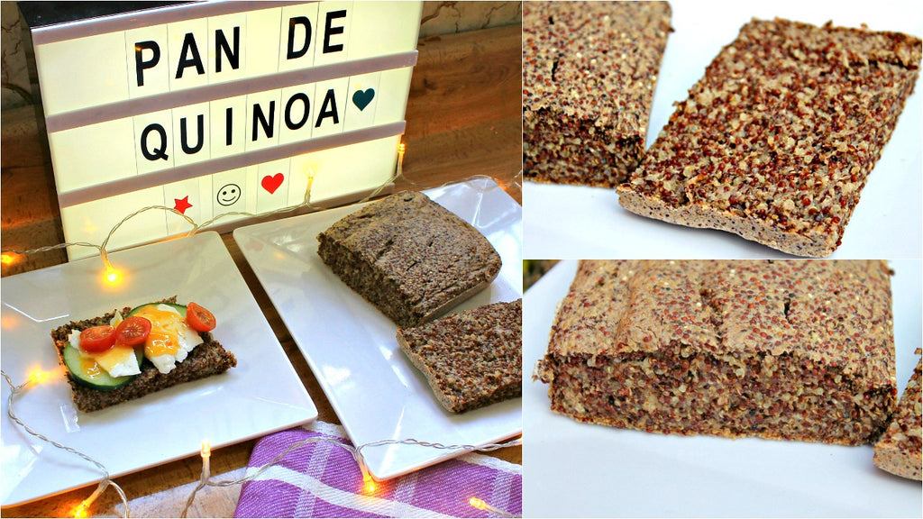 Pan saludable de quinoa y chía